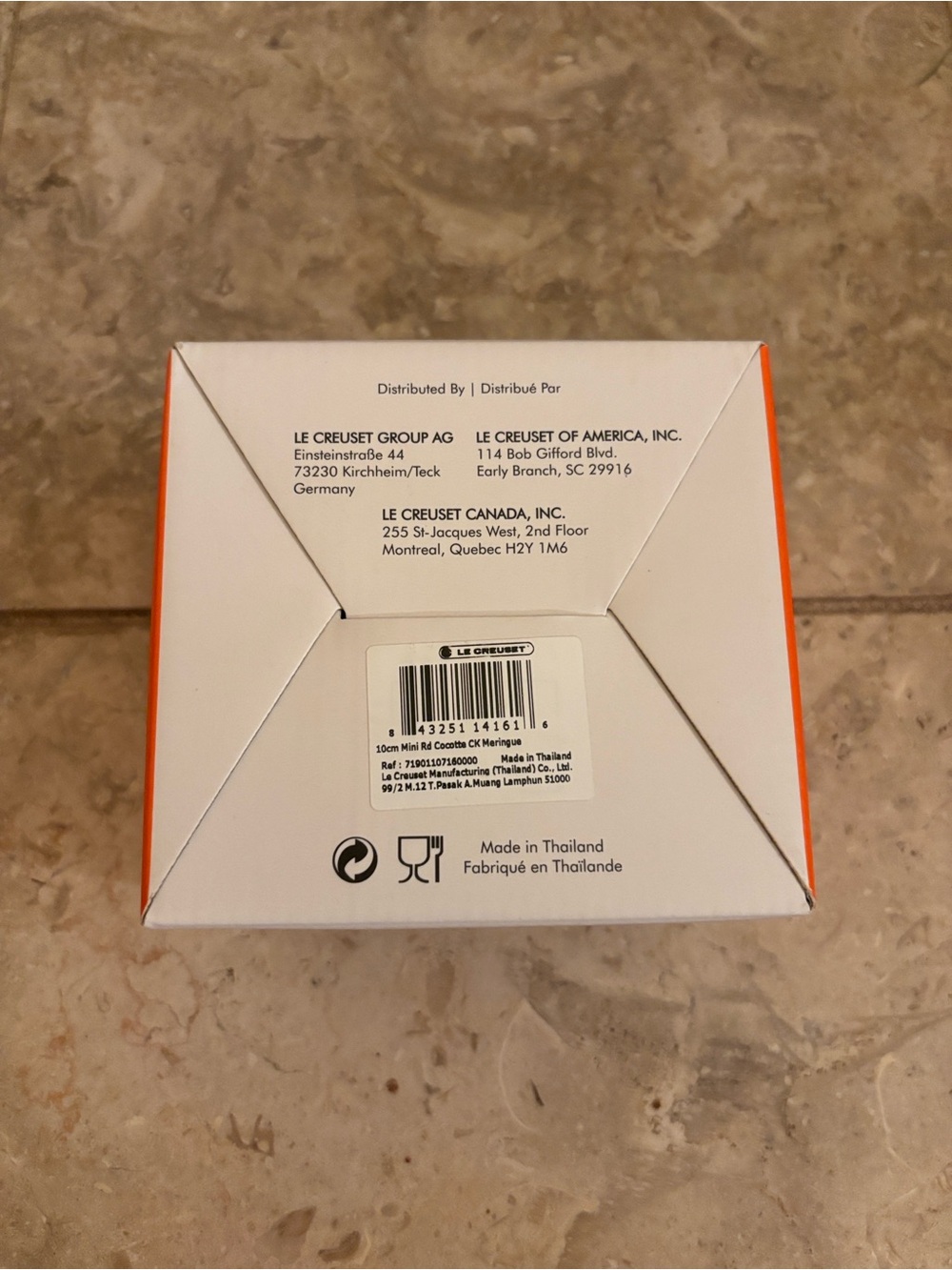 Le Creuset Stoneware Mini Round Cocotte in Off-White Meringue NIB - Picture 6 of 9